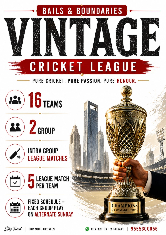 Corporate red-ball league format poster